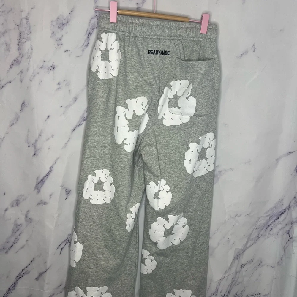 Four Cactus Grey Wide Leg Sweatpants Sz L - Picture 3 of 5